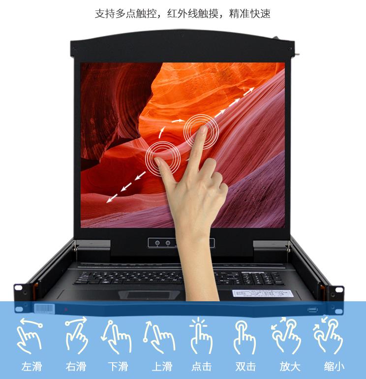 AE-1908T支持多點(diǎn)觸屏，不同觸摸手勢(shì)解讀