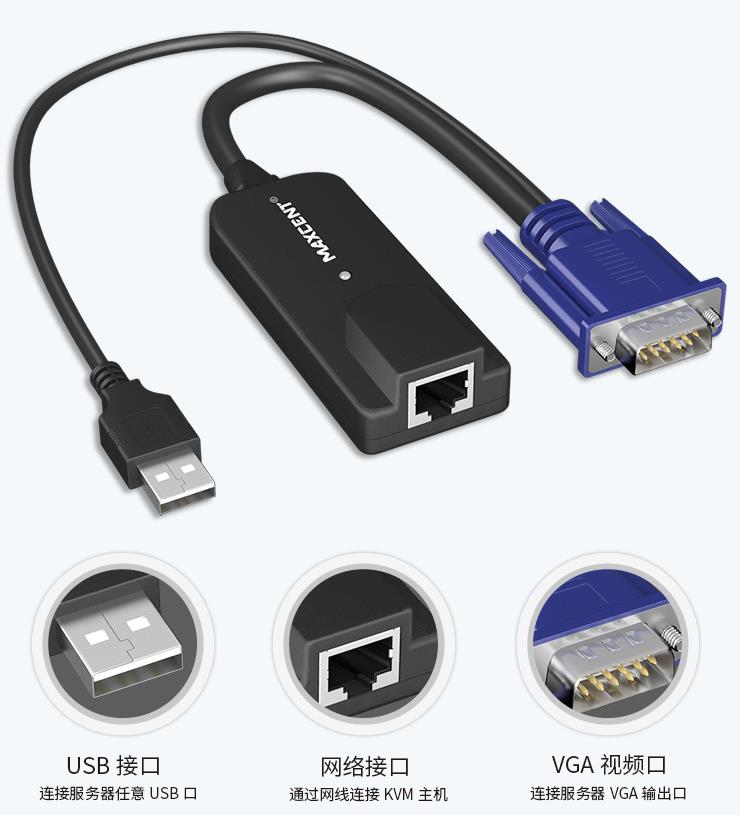 MGT-01C麥森特MGT和AEC7系列數(shù)字矩陣式kvm專用模塊接口展示